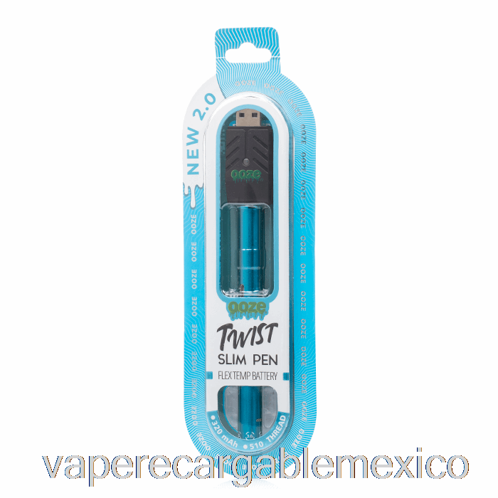 Vape Recargable Ooze Slim Twist Pen 2.0 Flex Temp Batería Azul Zafiro